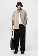 Joris Oversize Lapel Collar Short Sleeve Shirt