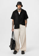 Joris Oversize Lapel Collar Short Sleeve Shirt