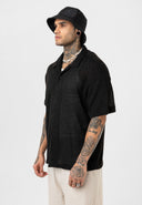 Joris Oversize Lapel Collar Short Sleeve Shirt