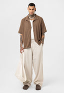 Joris Oversize Lapel Collar Short Sleeve Shirt