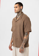 Joris Oversize Lapel Collar Short Sleeve Shirt
