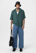 Joris Oversize Lapel Collar Short Sleeve Shirt