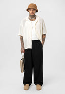 Joris Oversize Lapel Collar Short Sleeve Shirt