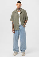 Joris Oversize Lapel Collar Short Sleeve Shirt
