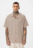 Gerard Oversize Lapel Collar Short Sleeve Shirt