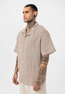 Gerard Oversize Lapel Collar Short Sleeve Shirt