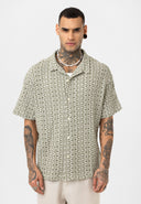 Gerard Oversize Lapel Collar Short Sleeve Shirt