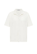 Edwin Oversize Lapel Collar Slightly Transparent Short Sleeve Shirt