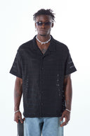 Lucas Oversize Lapel Collar Short Sleeve Shirt