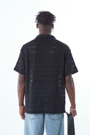 Lucas Oversize Lapel Collar Short Sleeve Shirt
