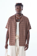 Lucas Oversize Lapel Collar Short Sleeve Shirt