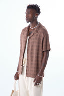 Lucas Oversize Lapel Collar Short Sleeve Shirt