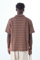 Lucas Oversize Lapel Collar Short Sleeve Shirt