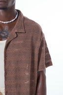 Lucas Oversize Lapel Collar Short Sleeve Shirt