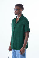 Lucas Oversize Lapel Collar Short Sleeve Shirt