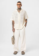 Lucas Oversize Lapel Collar Short Sleeve Shirt