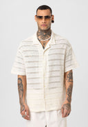 Lucas Oversize Lapel Collar Short Sleeve Shirt