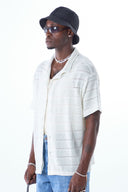 Lucas Oversize Lapel Collar Short Sleeve Shirt