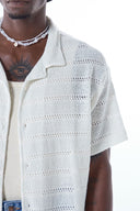 Lucas Oversize Lapel Collar Short Sleeve Shirt
