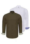 Deyvid Regular Fit Mandarin Collar Shirt