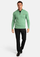 Braided Half Zip Pullover