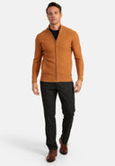 Textured Full Zip Cardigan