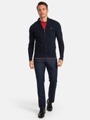 Textured Full Zip Cardigan