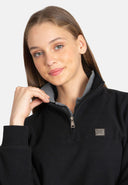 Polo Collar Half Zip Regular Fit Sweatshirt