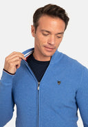 Textured Full Zip Cardigan