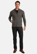Textured Full Zip Cardigan
