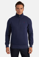 Diagonal Half Zip Sweatshirt
