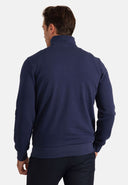Diagonal Half Zip Sweatshirt