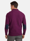 Arm Patched Half Zip Pullover