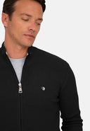 Textured Full Zip Cardigan