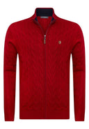 Braided Full Zip Cardigan