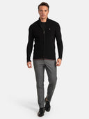 Textured Full Zip Cardigan