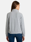 Polo Collar Half Zip Regular Fit Sweatshirt