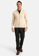 Textured Full Zip Cardigan