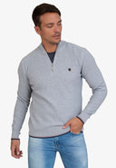 Textured Half Zip Jumper