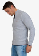 Textured Half Zip Jumper