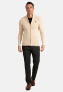 Textured Full Zip Cardigan