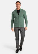 Textured Full Zip Cardigan