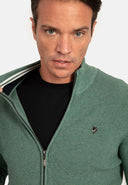 Textured Full Zip Cardigan