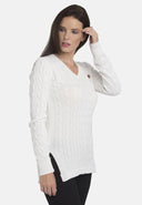 Regular Fit Hair Braid Pullover