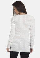 Regular Fit Hair Braid Pullover