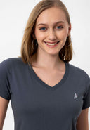 Akshaena Regular Fit V-Neck T-shirt