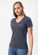 Akshaena Regular Fit V-Neck T-shirt