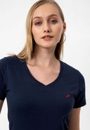 Akshaena Regular Fit V-Neck T-shirt