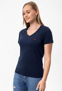 Akshaena Regular Fit V-Neck T-shirt