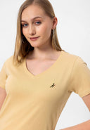 Akshaena Regular Fit V-Neck T-shirt